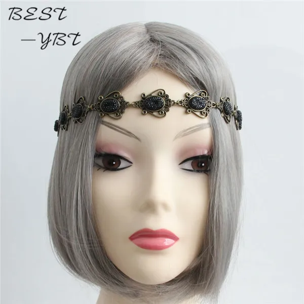 Аксессуары для волос винтажный эластичный ободок для волос головная повязка головные уборы аксессуары женщинам для свадебной вечеринки прическа Гарланд.