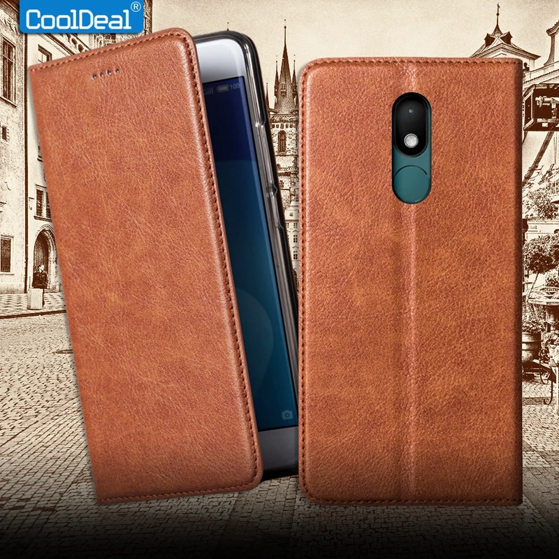 Cooldeal оригинальный кожаный чехол флип для Wiko Wim Lite крышка Винтаж все включено