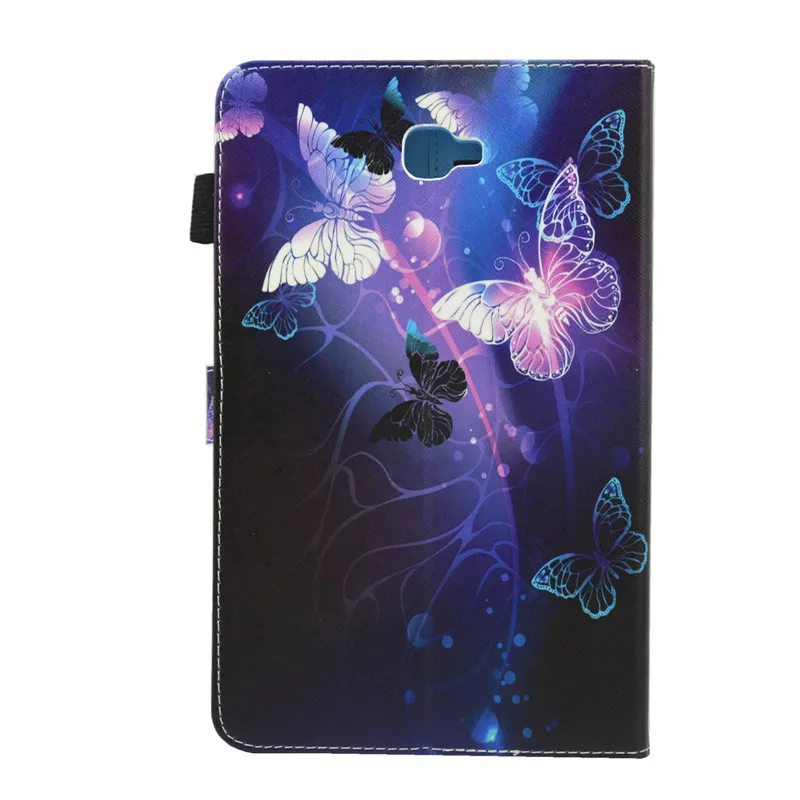 Чехол для Samsung Galaxy Tab A6 6 10,1 T585 T580 SM-T585 мягкий силиконовый мультяшный персонаж Единорог Функция Стенд Флип кожаный чехол