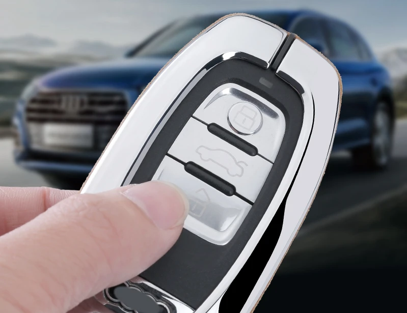 Высокое качество автомобиля замши ключ чехол держатель Крышка для Audi A4 A6 Q5 S6 S7 A5 A8