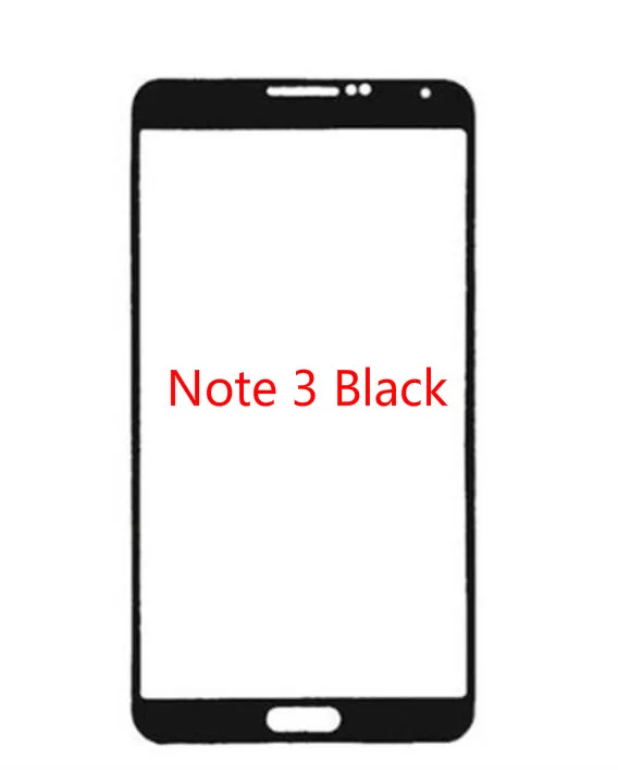 ЖК-дисплей сенсорный экран для samsung Galaxy Note 2 3 4 N7100 GT-N7100 N9000 N9005 N910F Сенсорная панель передняя стеклянная часть - Цвет: Note 3 Black