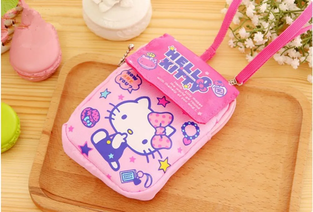Мобильный телефон Hello kitty cat сумка для хранения денег с подвесной пряжкой|Сумки