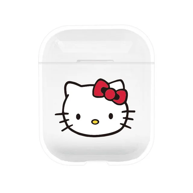 kitty cat Сумки для Air Pods Микки Минни Маус Дейл чип медвежонок пух поросенок мультфильм Прозрачный чехол из поликарбоната для Airpods беспроводной Bluretooth наушники - Цвет: kitty cat