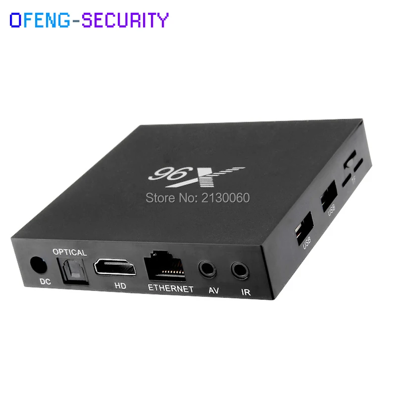 Оригинальный X96mini Android 7 1 с 2 Гб + 16 ГБ встроенный ИК смарт ТВ четырехъядерный