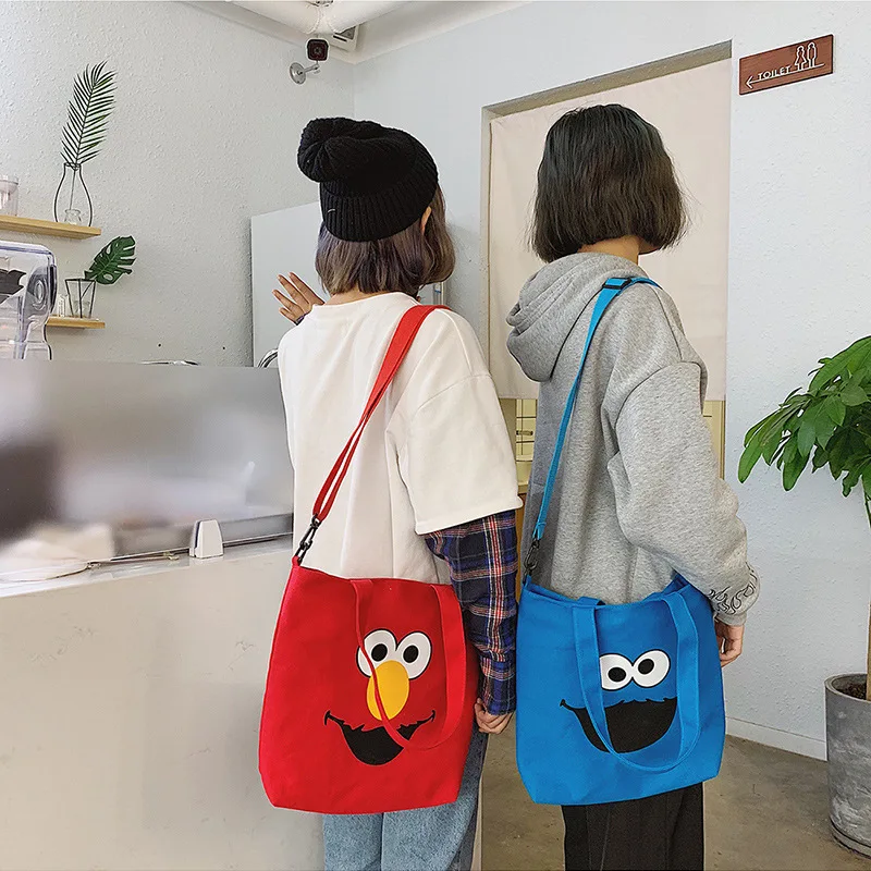 Harajuku Sesame уличная сумка на плечо холщовая дизайнерская роскошная сумка женская сумка через плечо для подростков Женская сумочка Bolsa Feminina