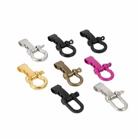 8pcs o d shape adjustable anchor shackle outdoor rope paracord bracelet buckle for tent camping hiking outdoor sport travel kit