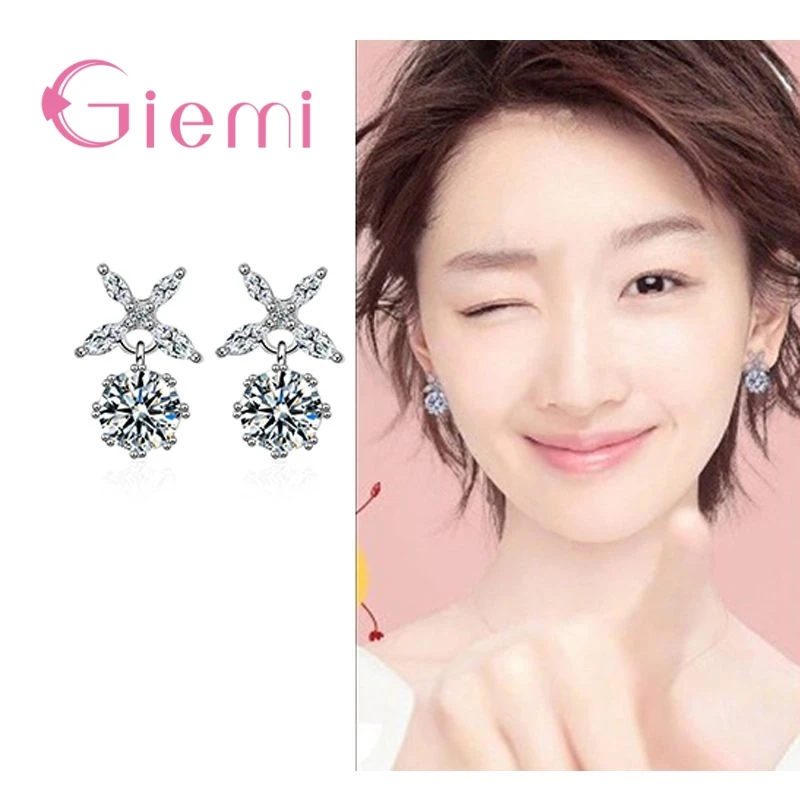 

Star Shape Crystal Stud Earrings for Women Anniversary Gift Accessories and Cubic Zirconia