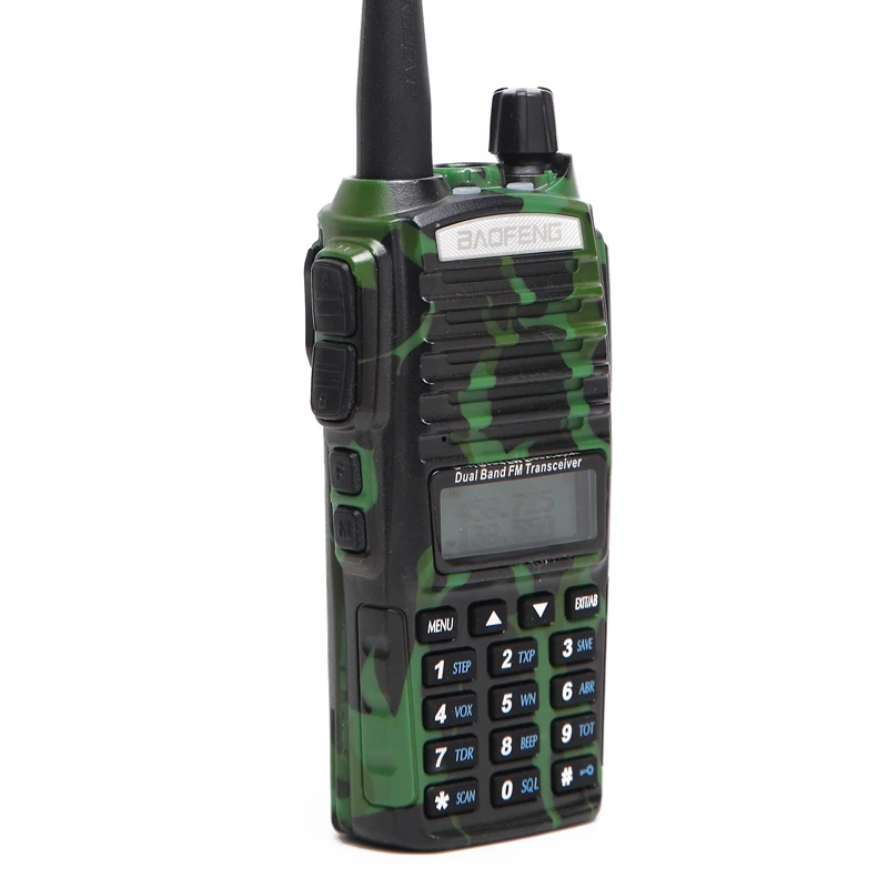 Портативная рация Baofeng UV 82 Plus с двойным PTT мощностью 8 Вт VHF UHF дальность действия 10