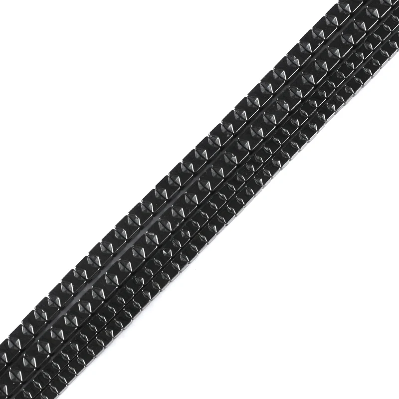 

AAA Top 1strand/lot 3/4mm Black Hematite beads Polygonal shape beads Natural Stone for Jewelry bracelet Making DIY Accessories