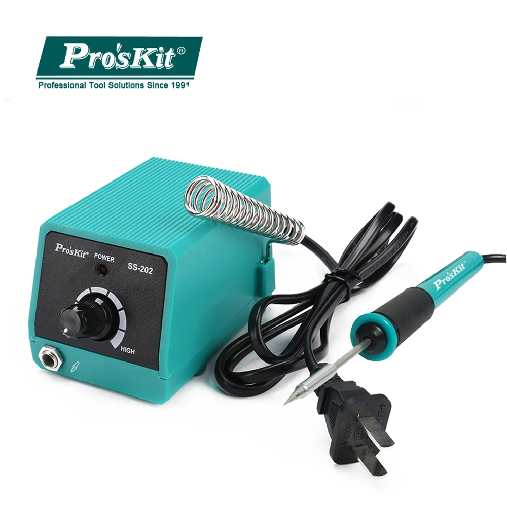 SS 202G Pro'skit профессиональная Мини паяльная станция с постоянной температурой