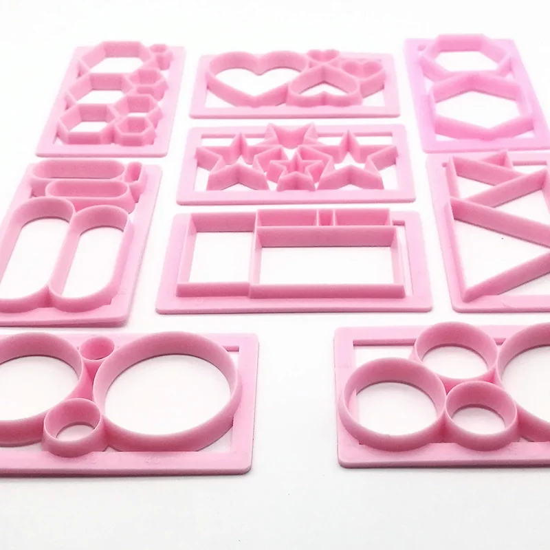 1 шт. Sugarcraft Сердце Звезда пластиковая помадка резак торт форма Забор тиснение