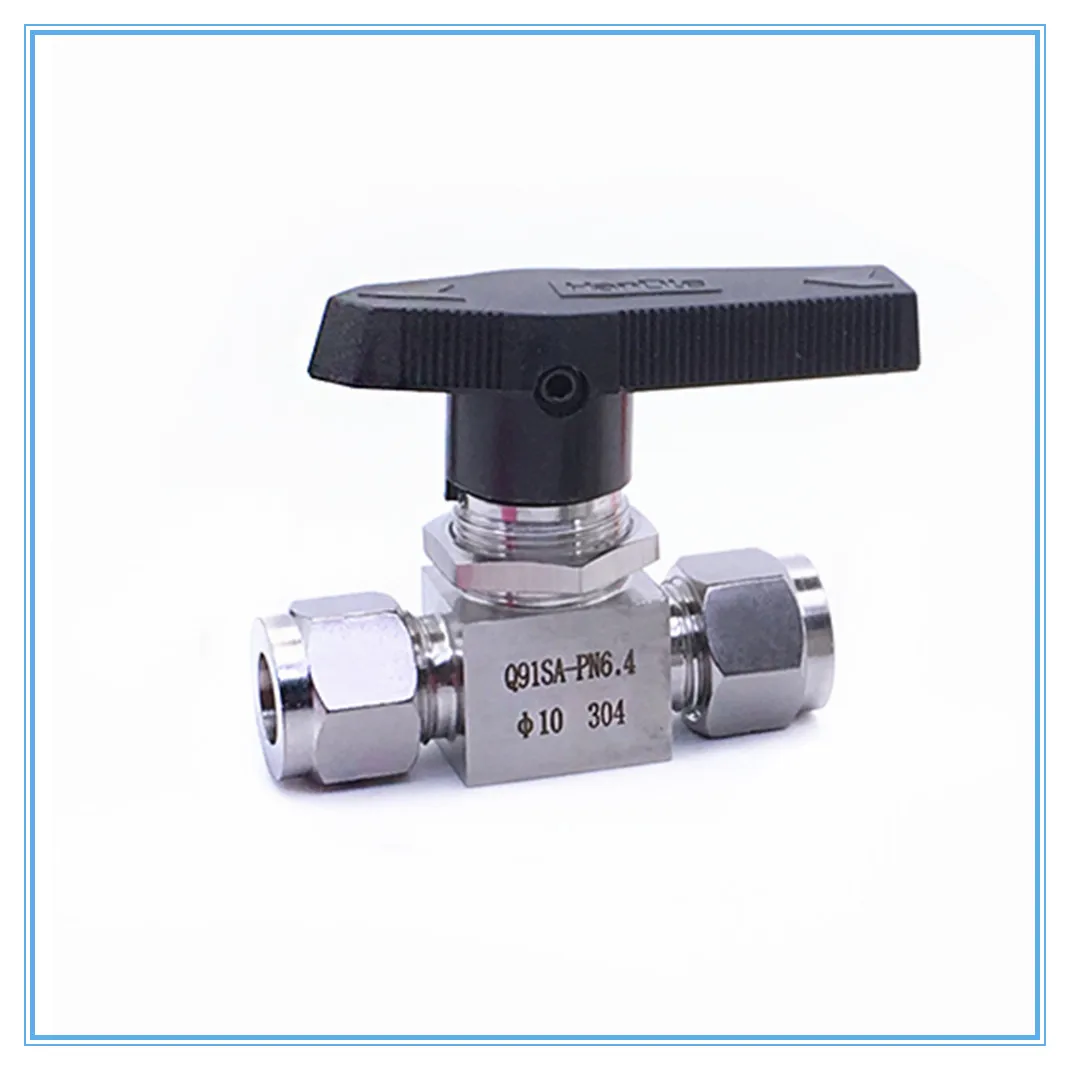 Гидравлическая труба из нержавеющей стали SS 304 шаровой клапан с внутренней