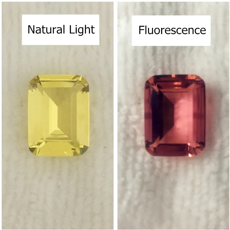 

Alexandrite loose stone yellow change red in fluorescent light alumoberyl faceted created gemstone beads jewelry