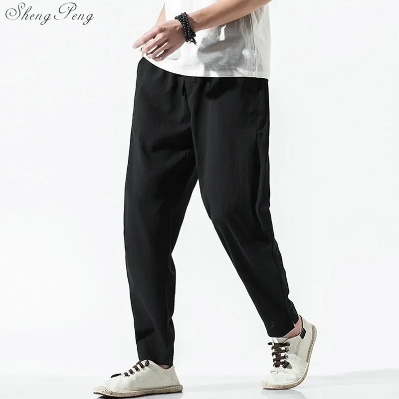 Традиционные китайские штаны костюм кунг-фу для мужчин одежда в стиле крыла