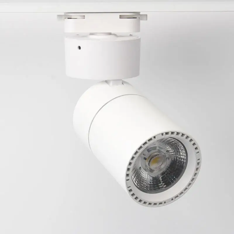 Светодиодный Трековый светильник высокой мощности CREE 15 Вт 20 30 COB с регулируемой