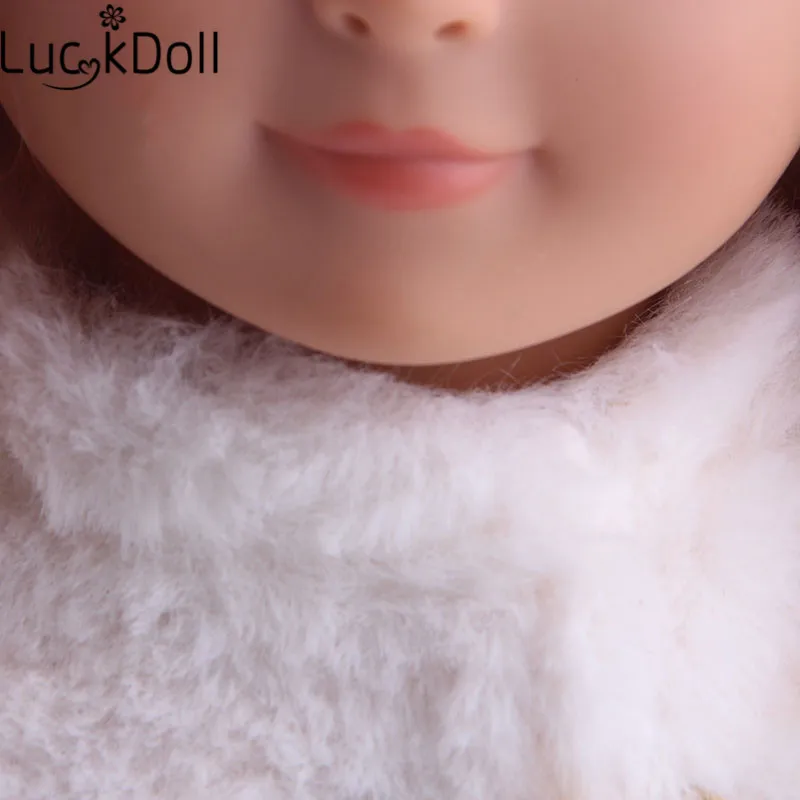 Luckdoll продает Новинка 18-дюймовые американских кукол и 5 комплектов кукольной одежды аксессуары Игрушки для Рождества