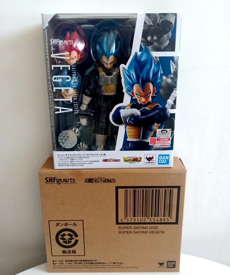 WSTXBD Bandai Супер Saiyan Бог SSGSS Вегета ПВХ Рисунок Brinquedos куклы игрушки Фигурки