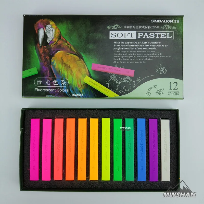 Simbalion FSP12 мягкая Пастельная флуоресцентная 12 цветов для моделирования хобби