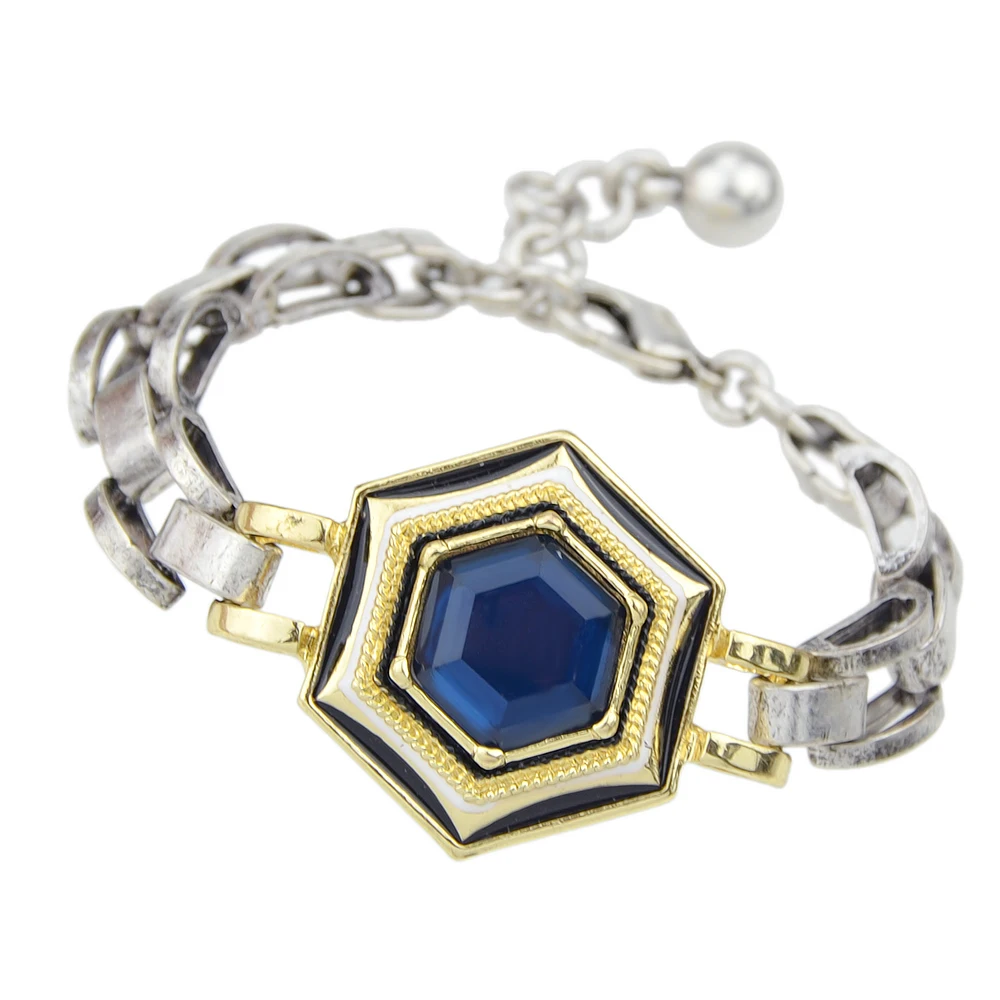 Jufee панк-рок Стиль серебряные украшения Цвет цепочка с золотым-Цвет