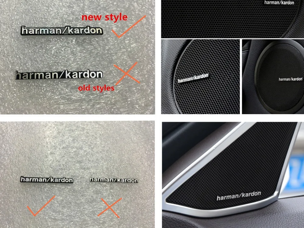 Новые стили 100 шт./лот harman/kardon Hi-Fi динамик аудио 3D алюминиевый значок эмблема
