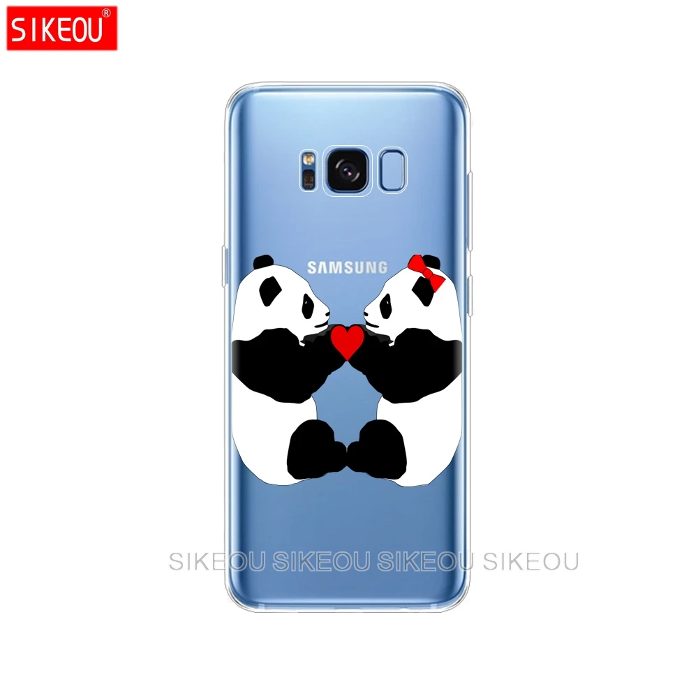 Силиконовый чехол для Samsung Galaxy S9 S8 S7 S6 edge S5 S4 S3 PLUS милый мультяшный Dinggul panda |