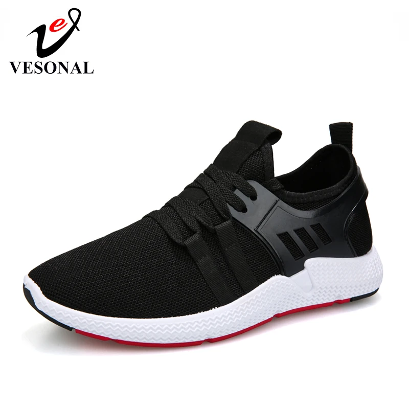 VESONAL Brand 2019 New Breathable Comfortable Mesh Men Shoes Casual Lightweight Walking Male Sneakers Tenis Feminino Footwear | Обувь