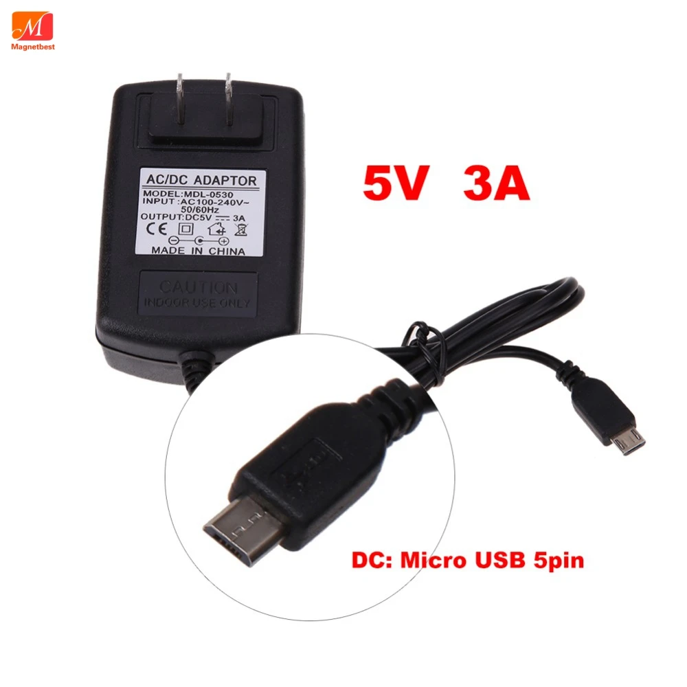 AC DC Adapter Charger5V 3A Micro USB 15W for Raspberry Pi 2 3 Model B Zero Tablet EU US ADAPTER Power Supply | Электроника