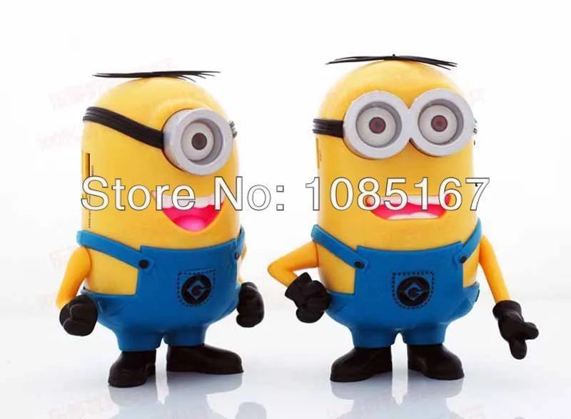 Free Shipping Portable DESPICABLE ME 2 Mini Speaker Amplifier Micro SD TF Card USB Disk Computer Minions with FM Radio | Электроника