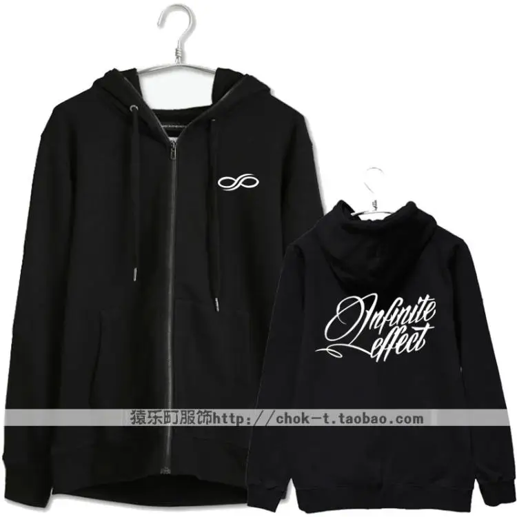 Толстовка с капюшоном и принтом kpop infinite effection для мужчин женщин осенне-зимняя
