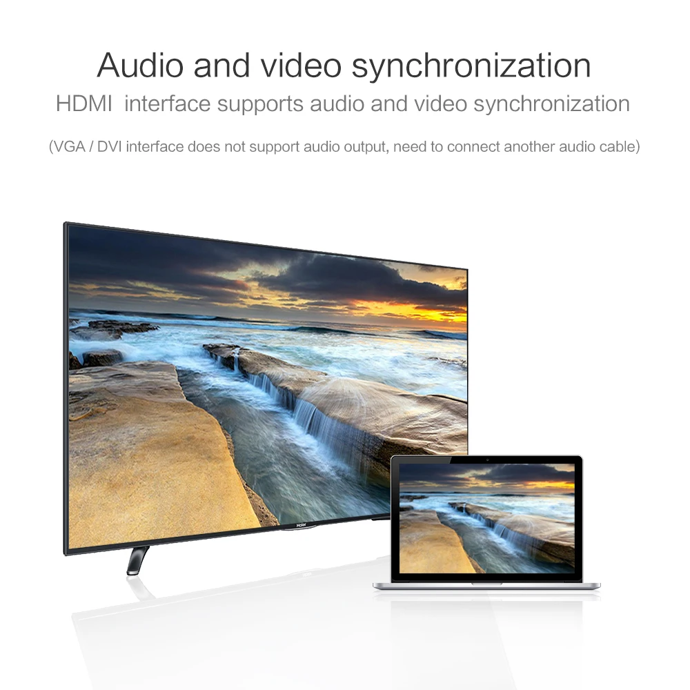MOOJECAL Новый 3 в 1 Mini DisplayPort к HDMI VGA DVI тройной Мини кабель адаптера DP для Apple MacBook Pro Mac
