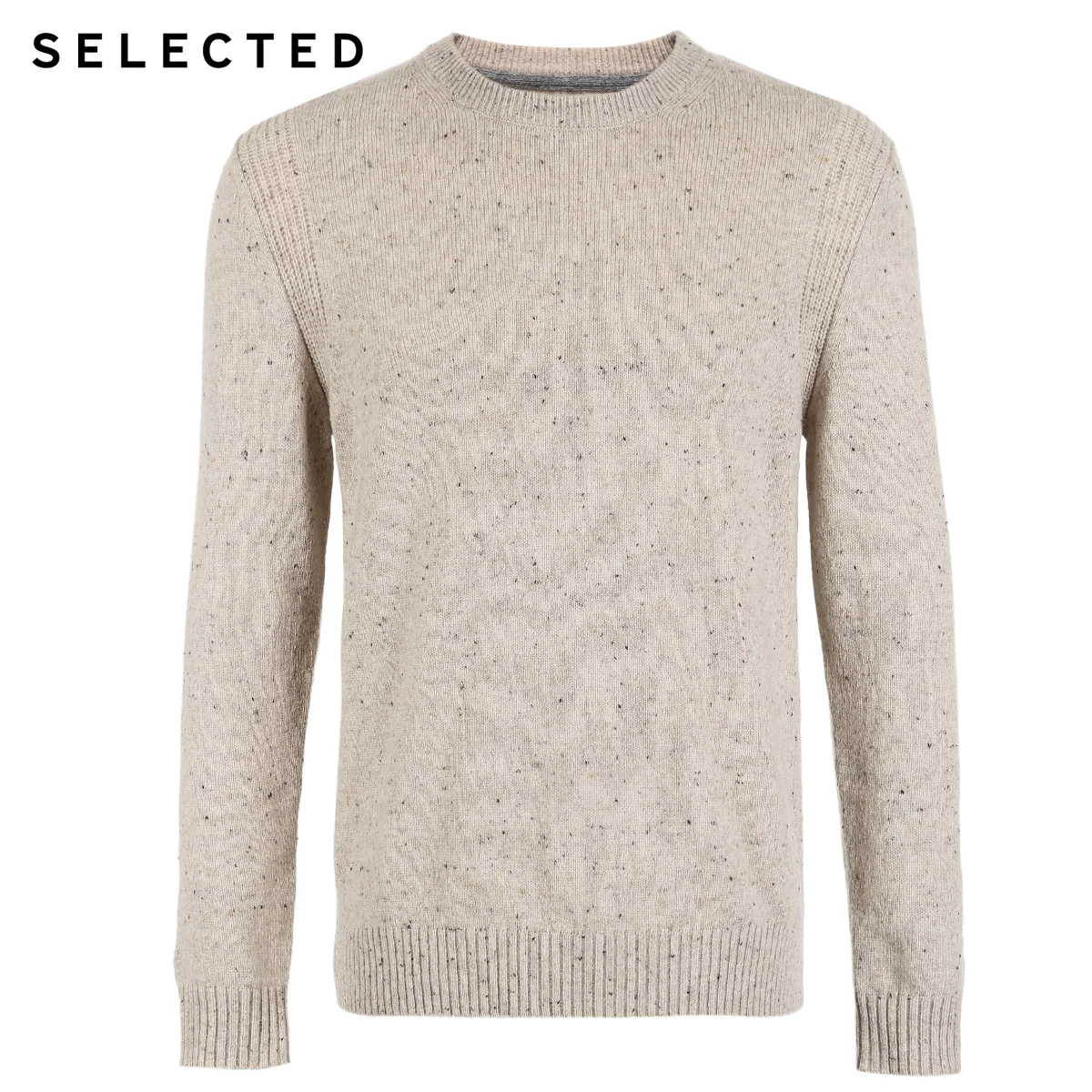 Выбранные Для мужчин осенне-зимняя шерстяная одежда из смешанной трикотажной