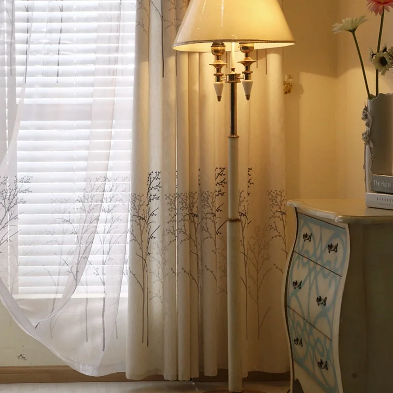 Новое поступление встроенные шторы с принтом дерева детская комната тюль для