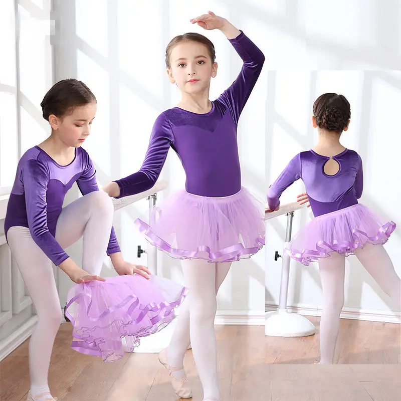 Фото 2018 платье для балета девочек детская гимнастика женская одежда сценического