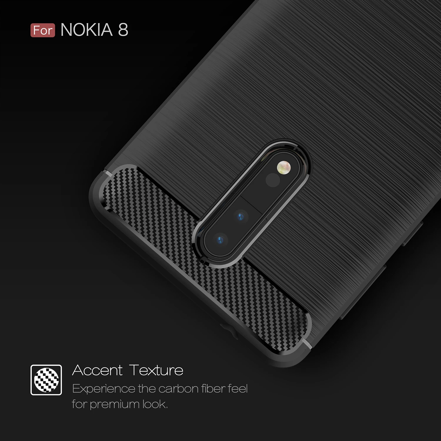 Роскошные бронированные чехлы для телефонов Nokia 8 Dual Sim TPU противоударный чехол