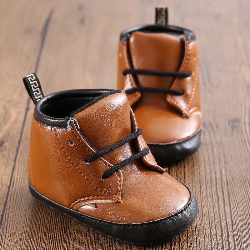 Romirus для новорожденных маленьких мальчиков обувь девочек из искусственной кожи