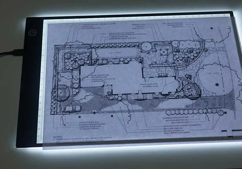 Светильник A4 со шкалой светодиодный экран цифровая живопись светильник для