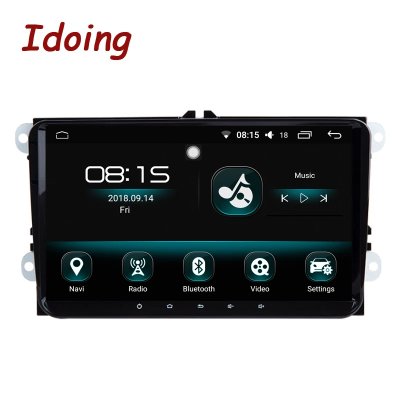 Idoing 9 &quot2Din автомобильный Android 8 0 Радио мультимедийный плеер Подходит для VW Skoda Seat