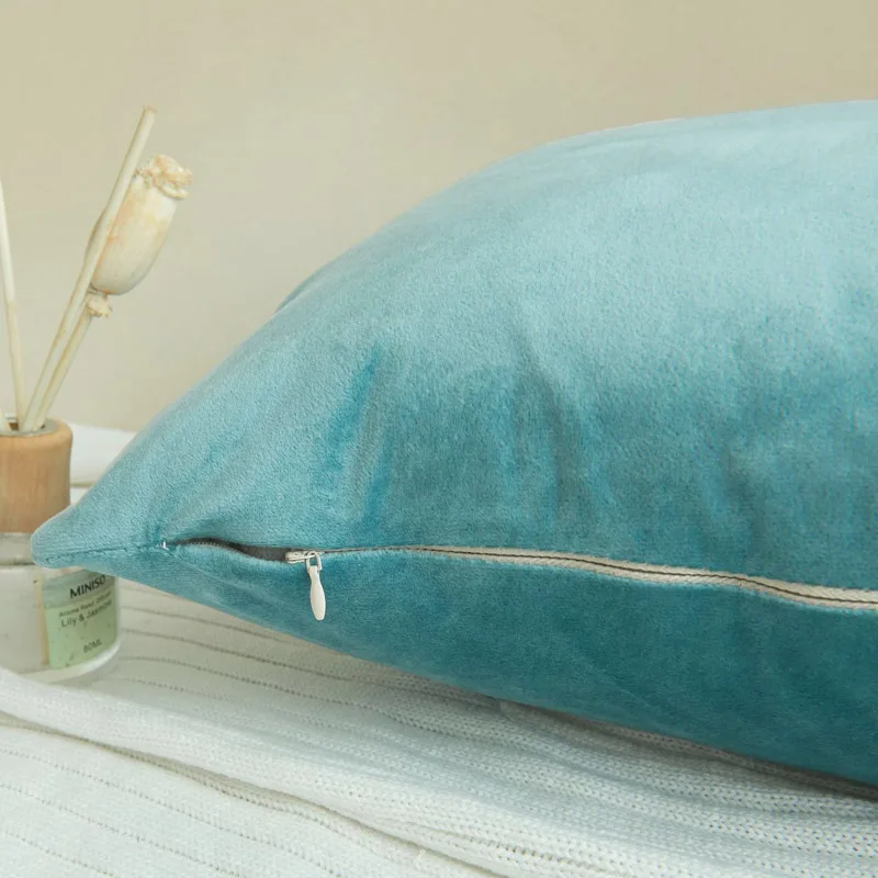 

Soft Velvet Cushion Covers Decorative Pillow Nordic Minimalist Style Solid Pillow Case Sofa Home Decor Wholesale