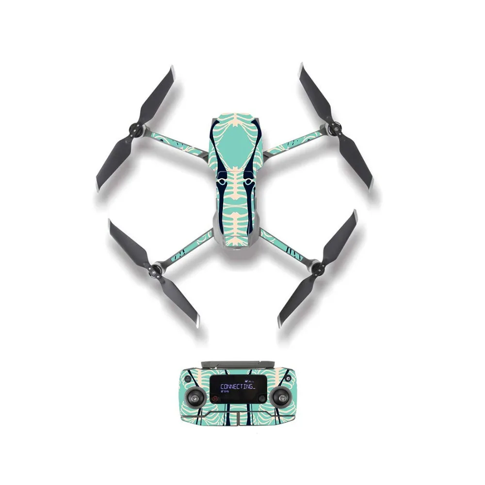 Стильная наклейка в виде черепа для корпуса дрона DJI Mavic 2 Pro и Zoom Защитная пленка