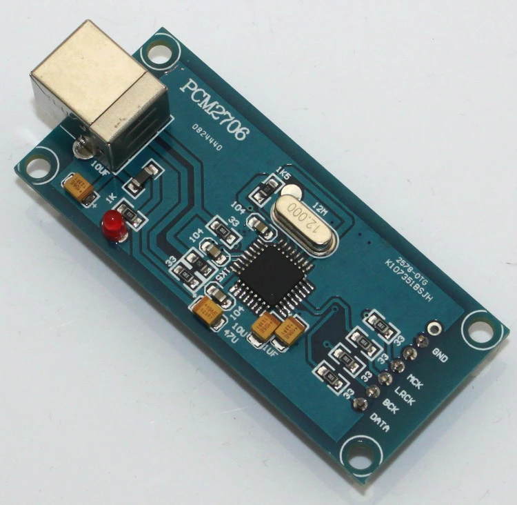 Цифровая аудиокарта USB-дочери PCM2706 с поддержкой ЦАП-декодера I2S | Электроника