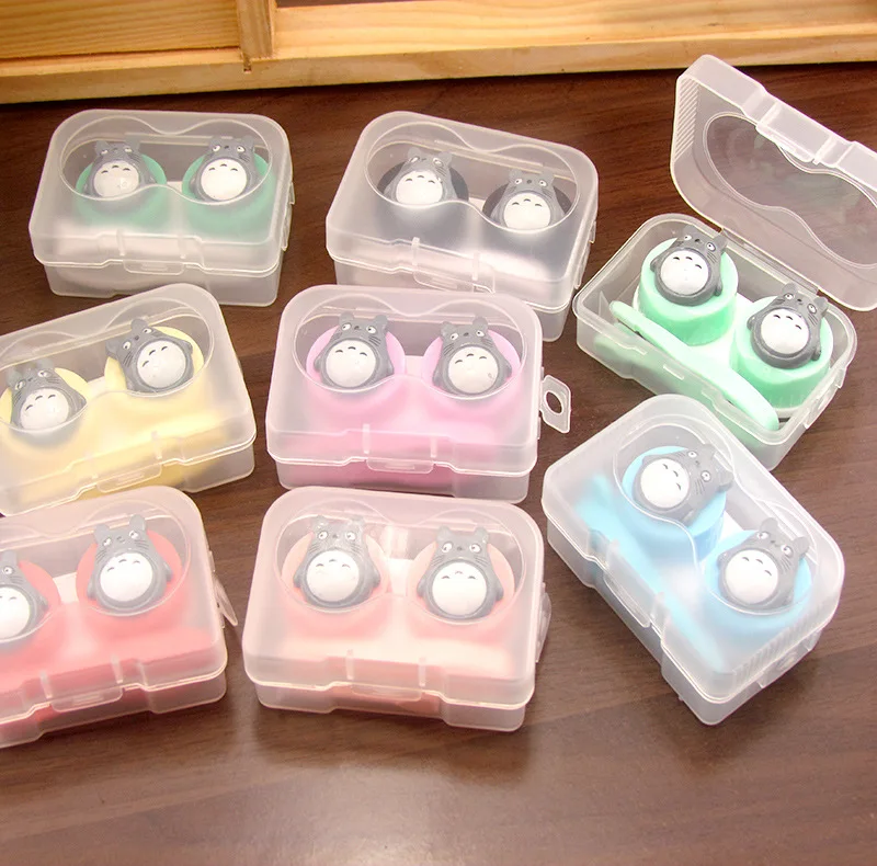 

20set/lot Japanese cartoon classics animal contact lenses box / companion box / Cartoon eyeglasses box /pencil case/ lens care