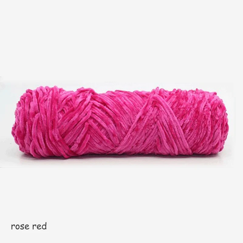 rose red Пряжа для вязания, хлопок, Детская шерсть, пряжа для вязания крючком, сделай сам, свитер, пальто, линия, мягкий протеин, кашемир, пряжа, шелк, шерсть, шарф, линии - Цвет: rose red