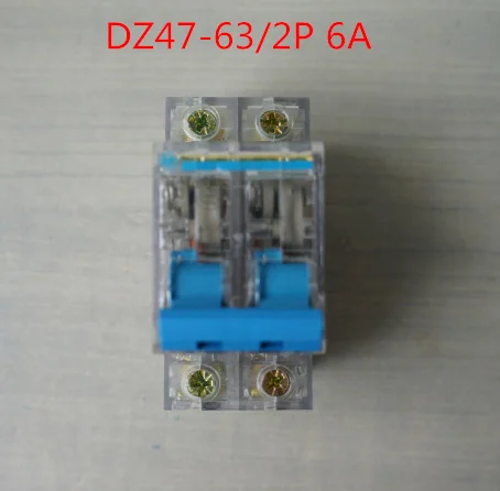 

2P DZ47-63/2P 6A C6 400V~ 50HZ/60HZ small Transparent Circuit breaker