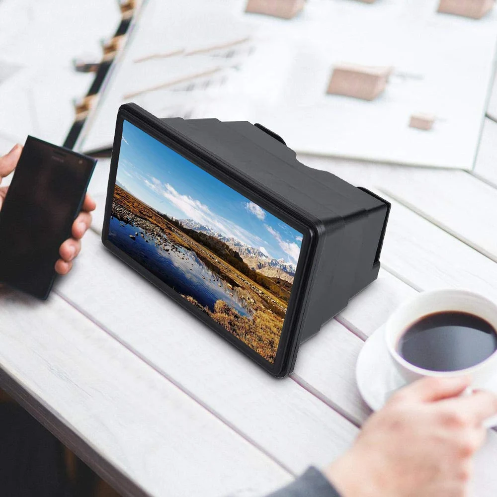 12 ''экран Лупа смартфон кино видео экран Кронштейн усилителя Складная