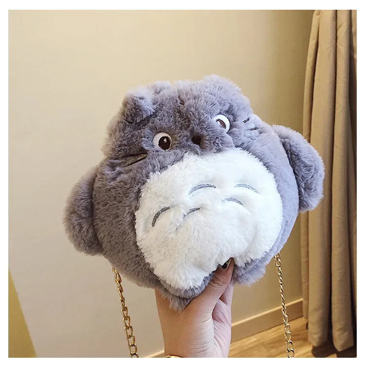 Женская сумка через плечо с аниме Мой neighter Totoro Cat плюшевая мягкая мини мессенджер