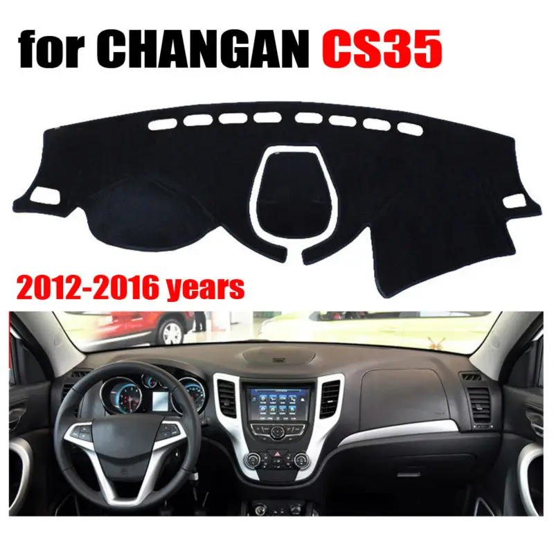 

Car dashboard covers mat for CHANGAN CS35 2012-2016 years Left hand drive dashmat pad dash cover auto dashboard accessories