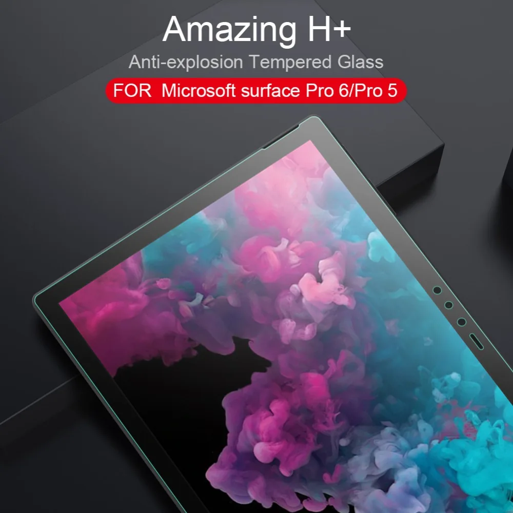 Для Microsoft Surface Pro 6 стекло Nillkin 9H + 2.5D Закаленное Защита экрана для 5 Nilkin HD Стекло |