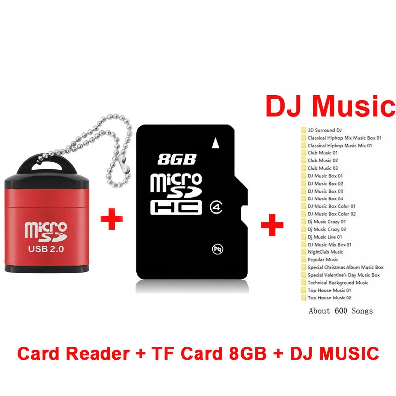 RedReader-TF8G-DJ Ingelon кардридер USB 2,0 высокая скорость адаптер Micro SD TF мини смарт-карта памяти Адаптер для автомобиля и аудио мини смарт-Рид - Цвет: RedReader-TF8G-DJ