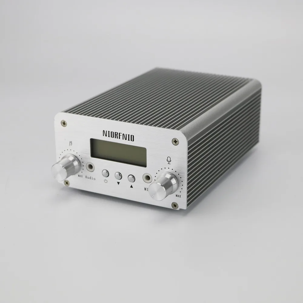 1 W/6 W FM стерео PLL серебряный цвет передатчик для кампуса вещания|Теле- и