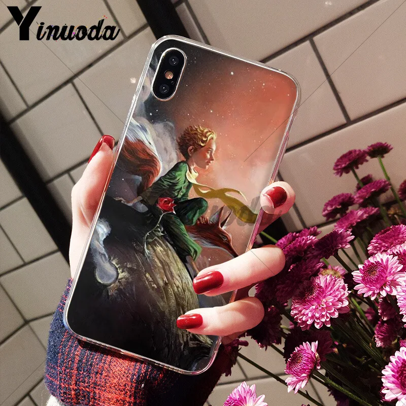 A10 Yinuoda The Little Prince Smart Cover Soft Shell Phone Case for iPhone X XS MAX 6 6S 7 7plus 8 8Plus 5 5S XR - Цвет: A10
